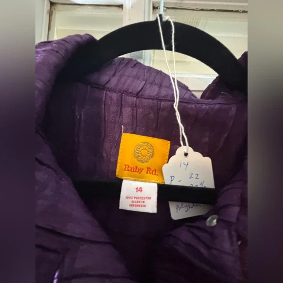 Ruby Rd Textured Jacket-Size 14 - Picture 4 of 9